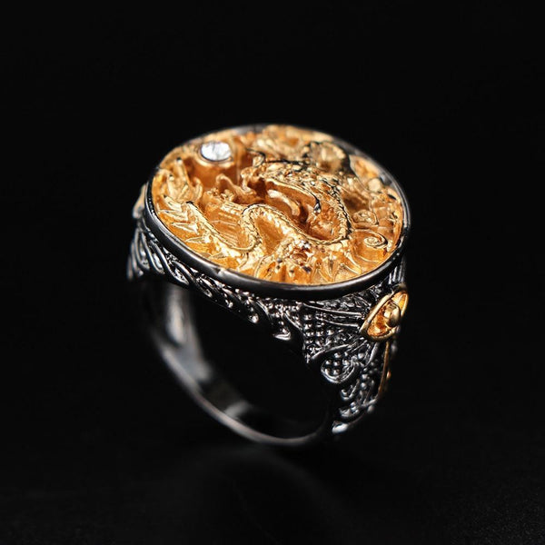 Dragon Carved Ring