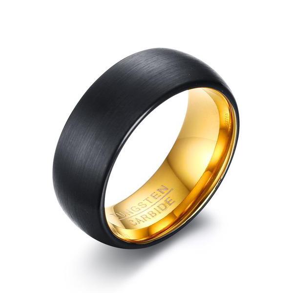 Black Gold Tungsten Ring