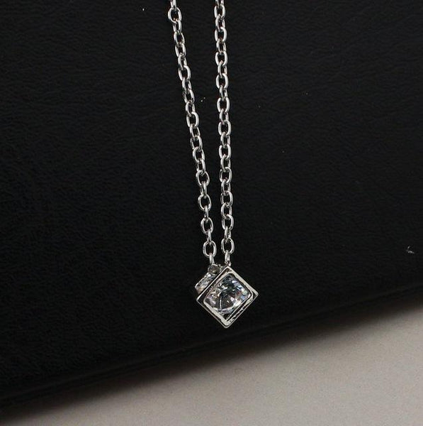 Cube Stone Necklace