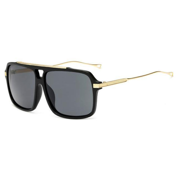 Oversized Gold Arm Sunglasses